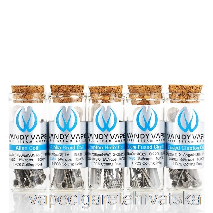 Vape Hrvatska Vandy Vape Performance Prebuilt Coils 0.4ohm Ni80 24ga Coil